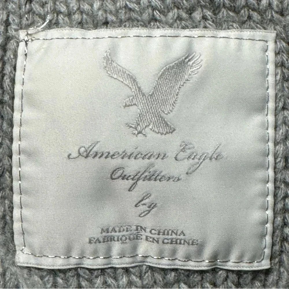 American Eagle Gray Solid Short Sleeve Sweater Wo… - image 6